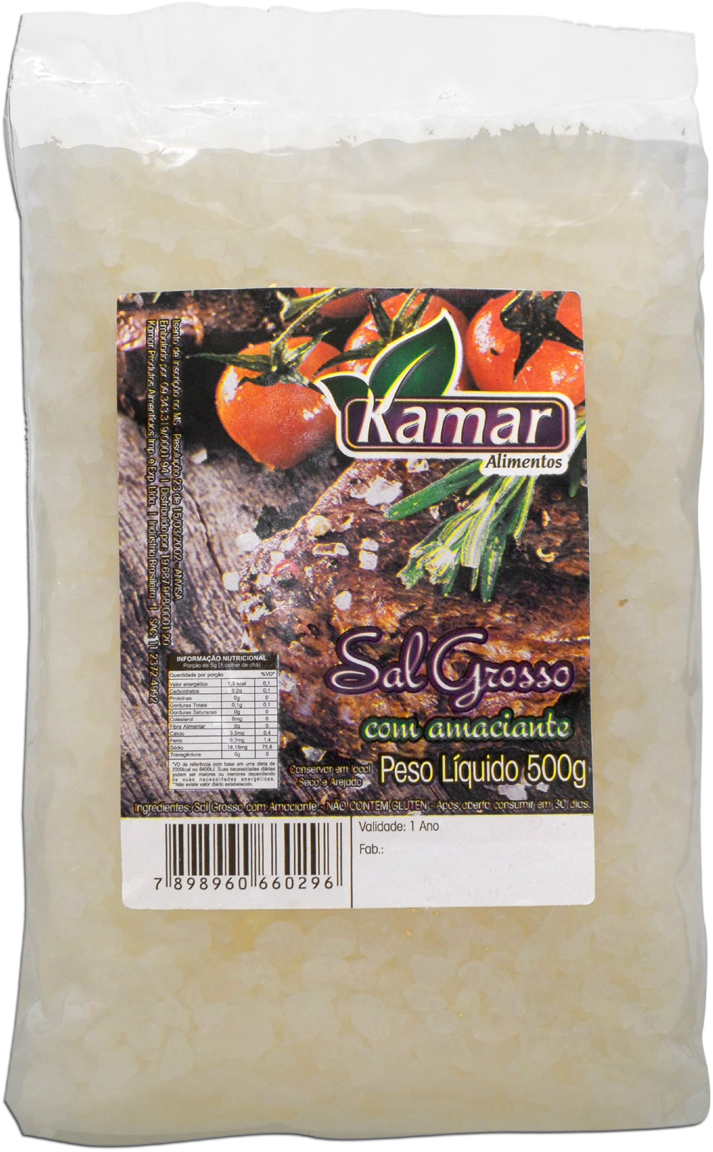 Sal Grosso C/ Alho Kamar 500g