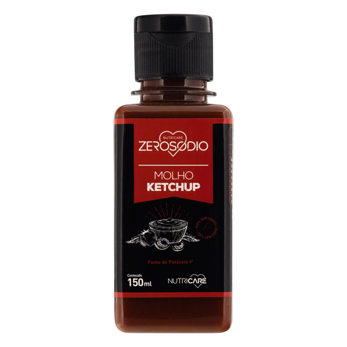 Ketchup Zero Sódio Frasco 150ml