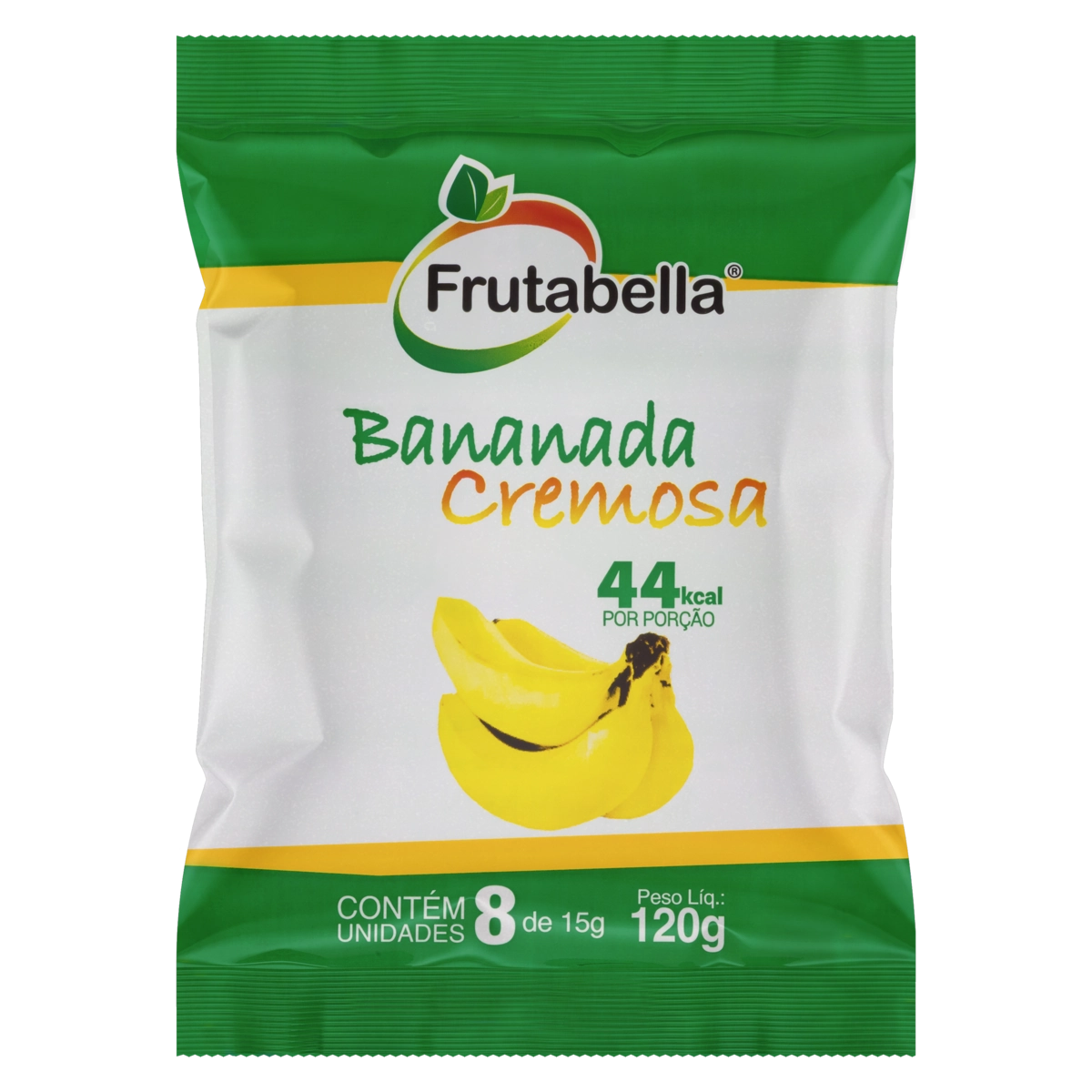 Bananada Cremosa Frutabella Pacote 120g 8 Unidades