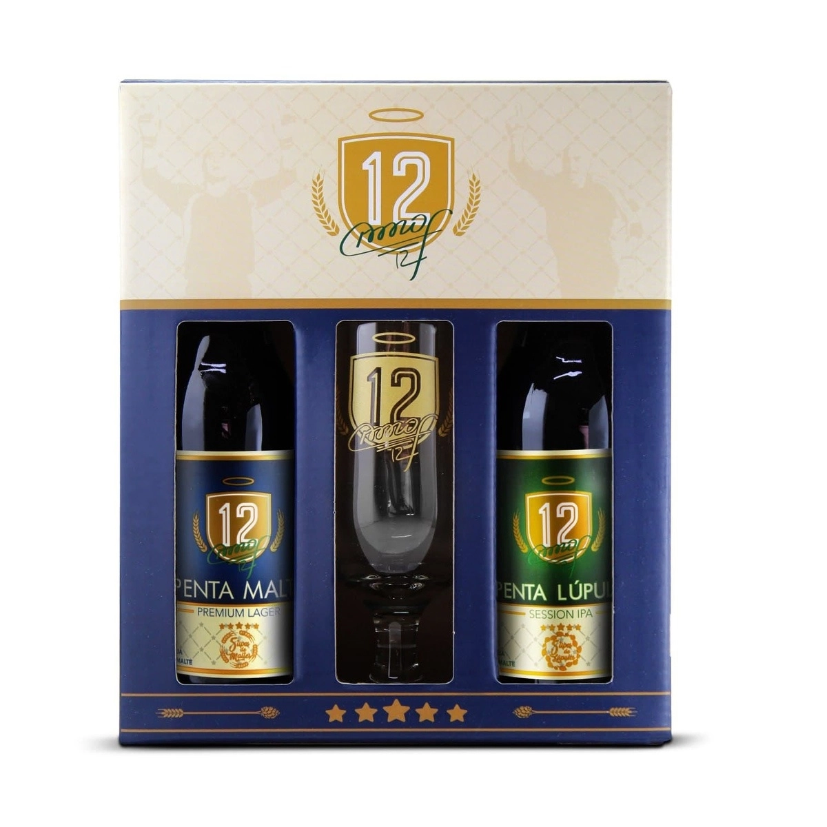 Kit Cerveja Penta 355ml 1 Lupulo Session E 1malte Premium