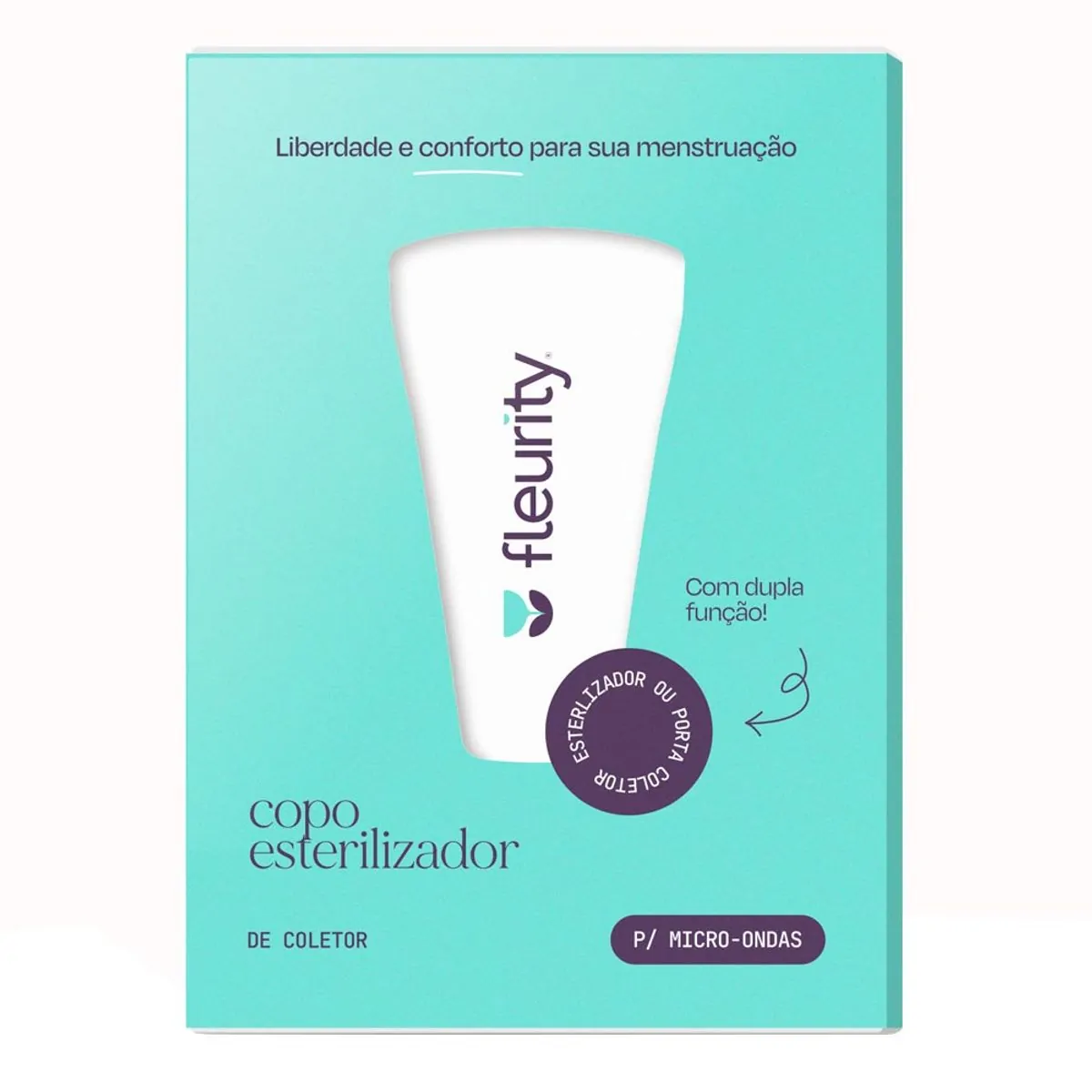 Copo Esterilizador Tiffany Fleurity 67mm X 118mm