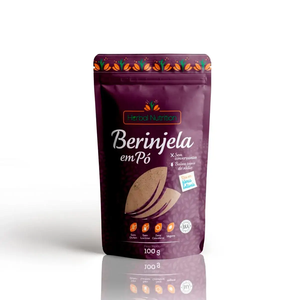 Berinjela Em Po Herbal Nutrition 150g
