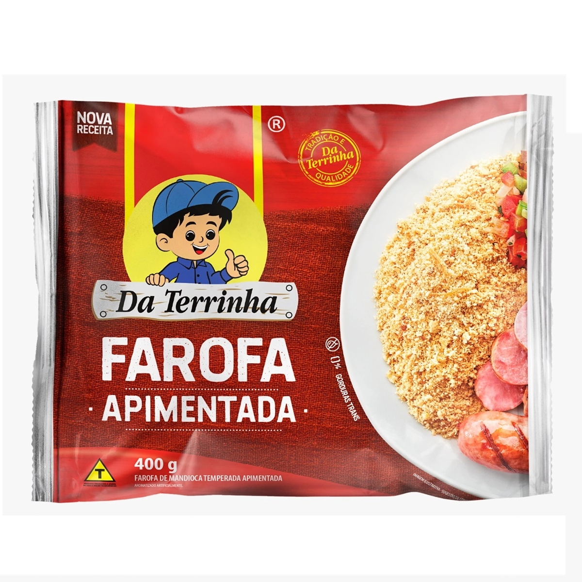 Farofa Pronta Da Terrinha Apimentada 400g