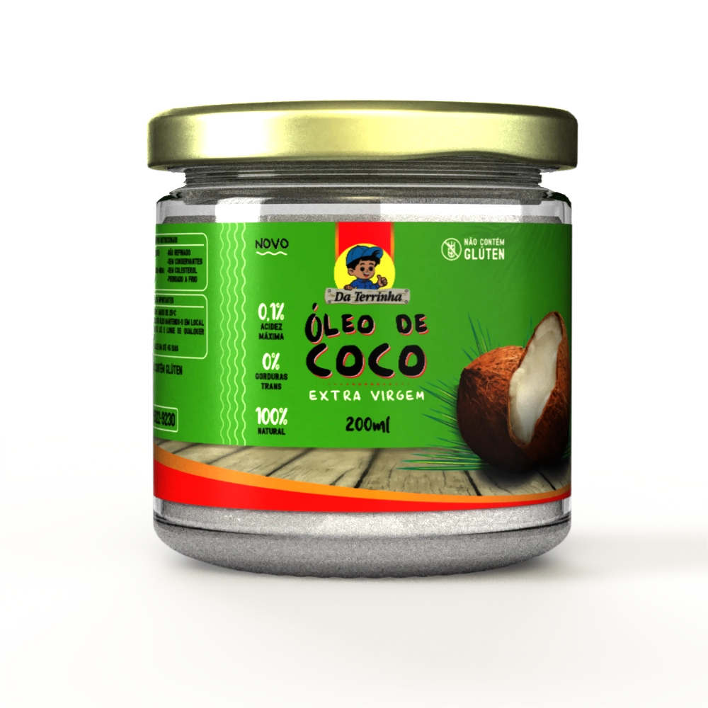 Oleo De Coco Da Terrinha Extra Virgem 200ml