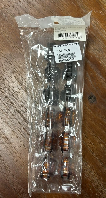 Piranha Cabelo 12un Lc4380 Charm