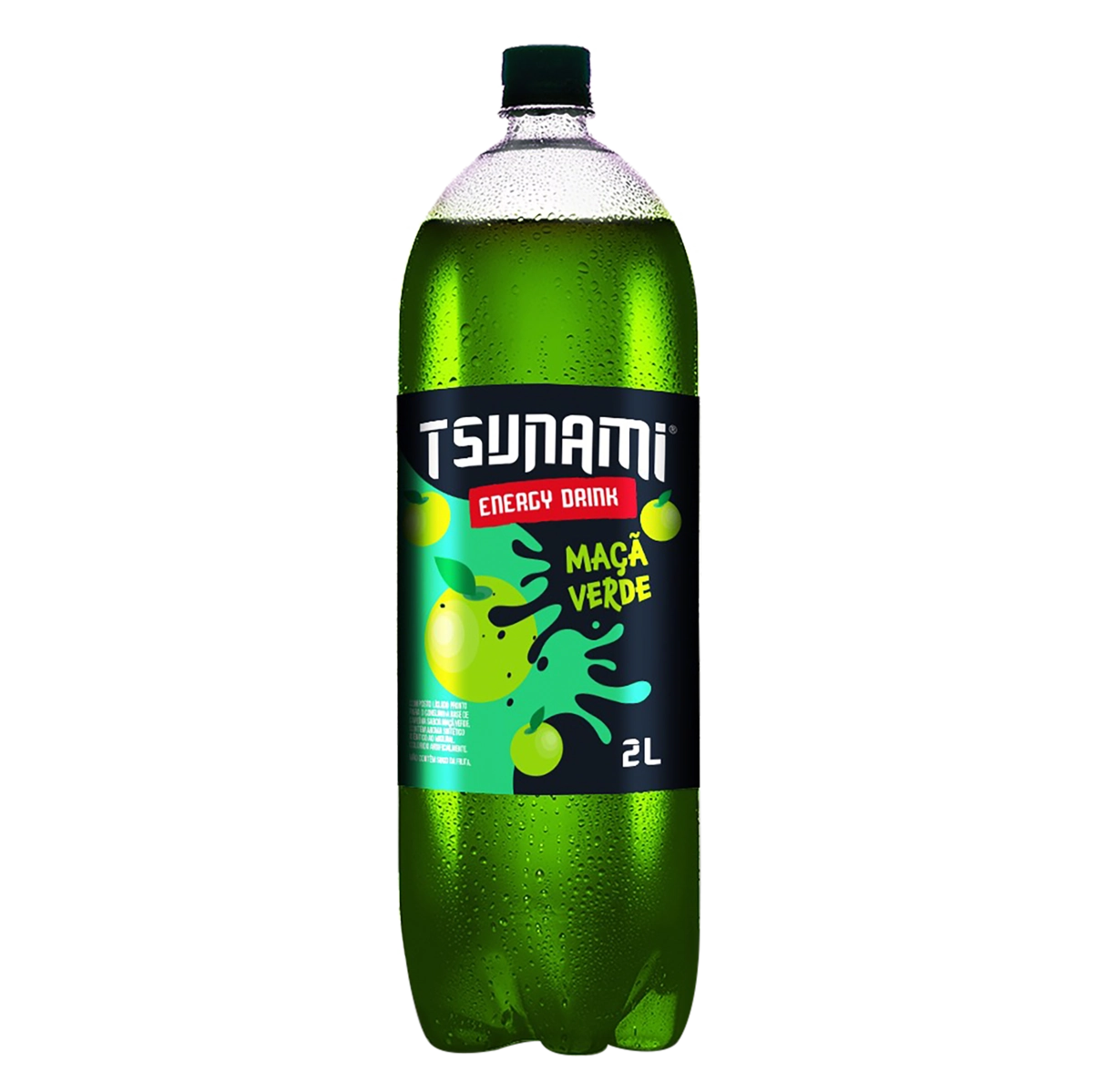 Energético Maçã Verde Tsunami Garrafa 2l