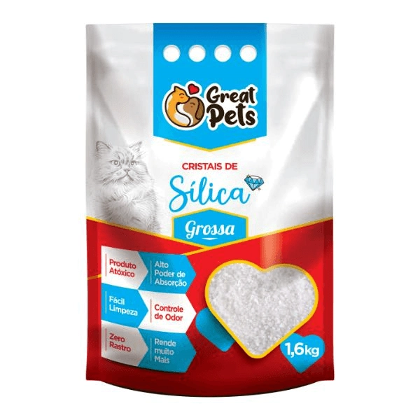 Areia Sanit Silica Pet Like P/gatos 1,6 K