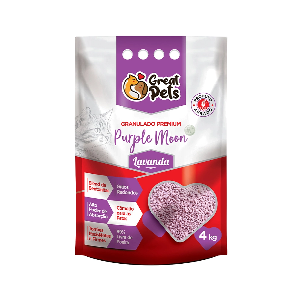Areia Bentonita Great Pets Nat 4kg 4kg
