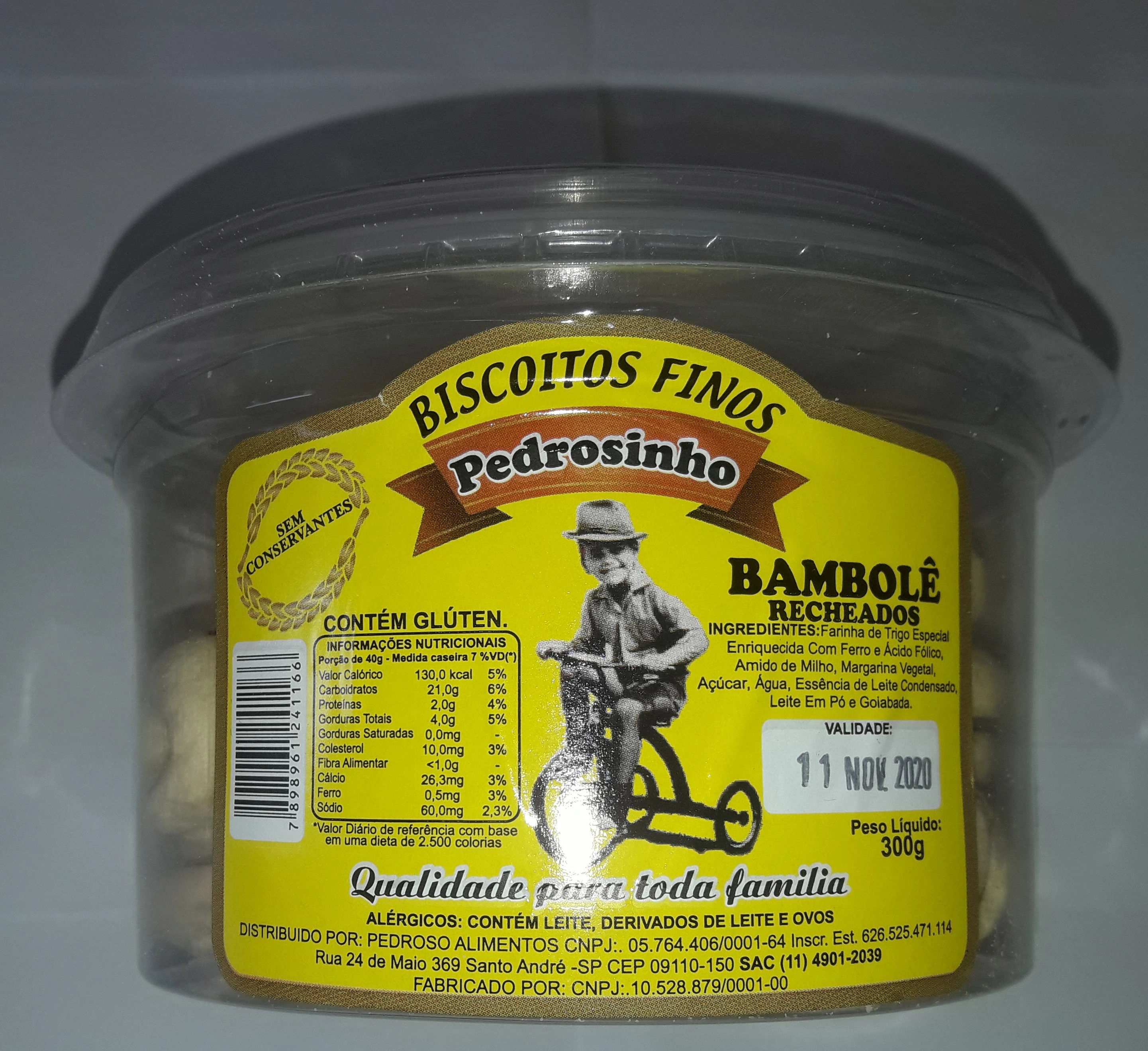 Bisc Finos Pedrosinho 300g Bambole