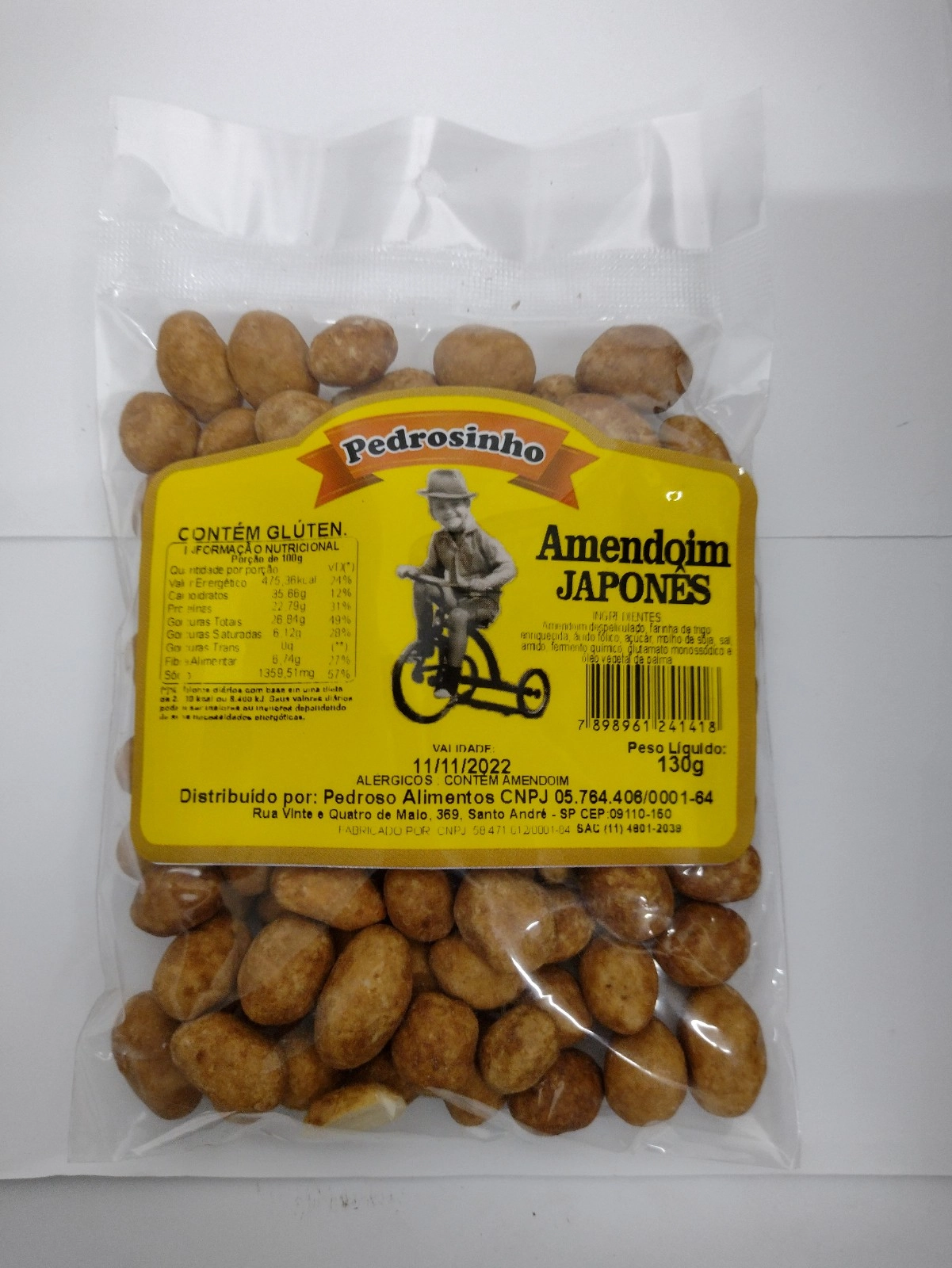 Amendoim Japones Pedrosinho 130g Frito