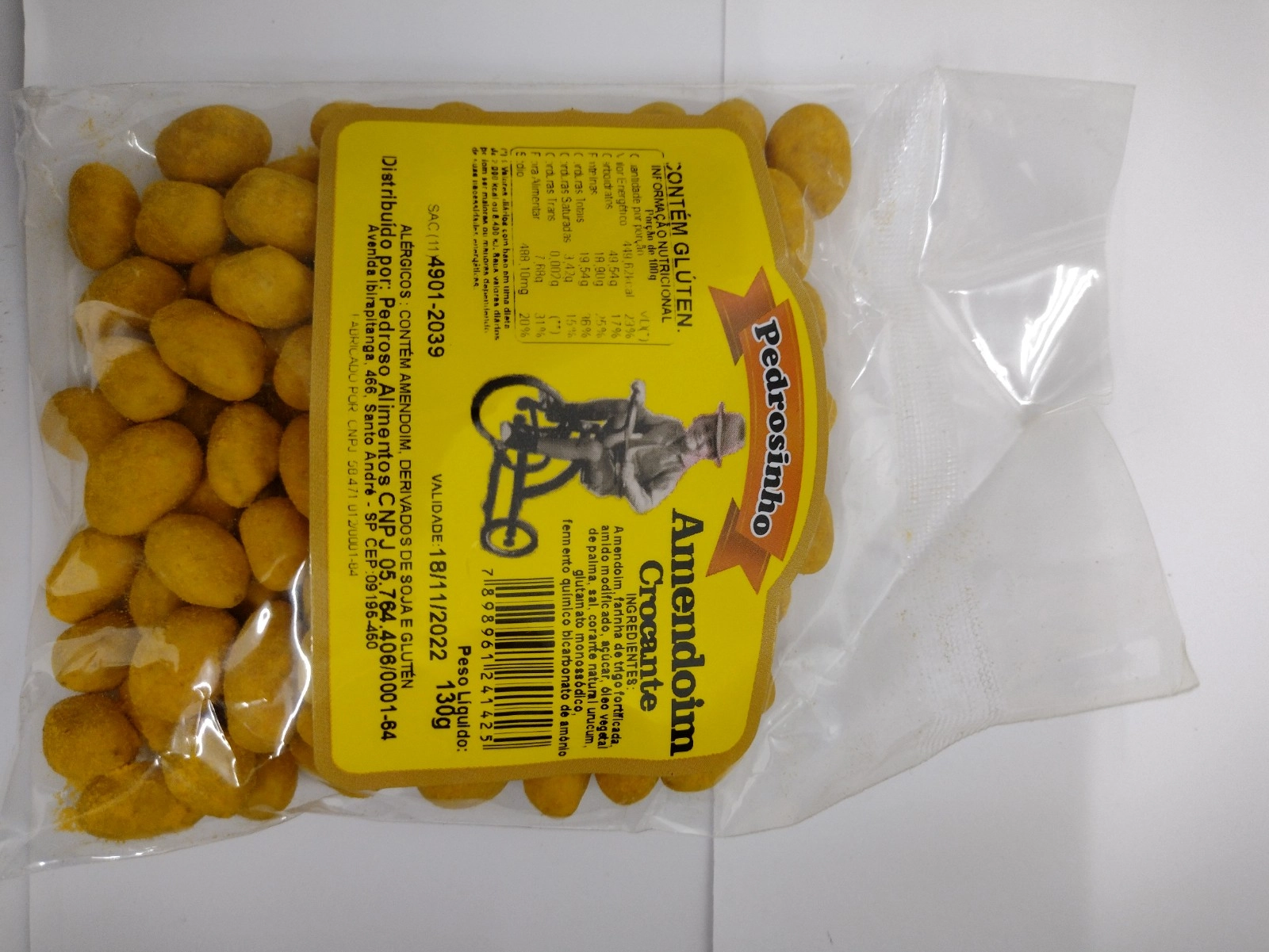 Amendoim Pedrosinho 130g Crocante