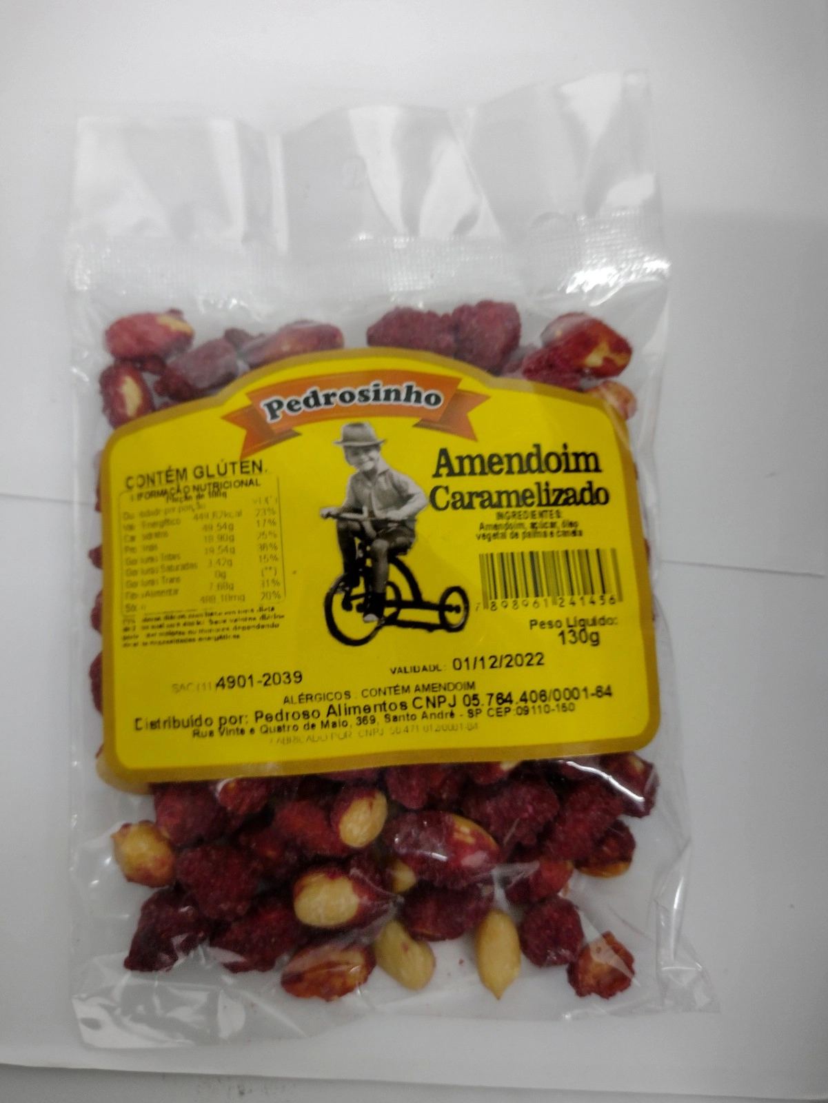Amendoim Pedrosinho 130g Caramelizado