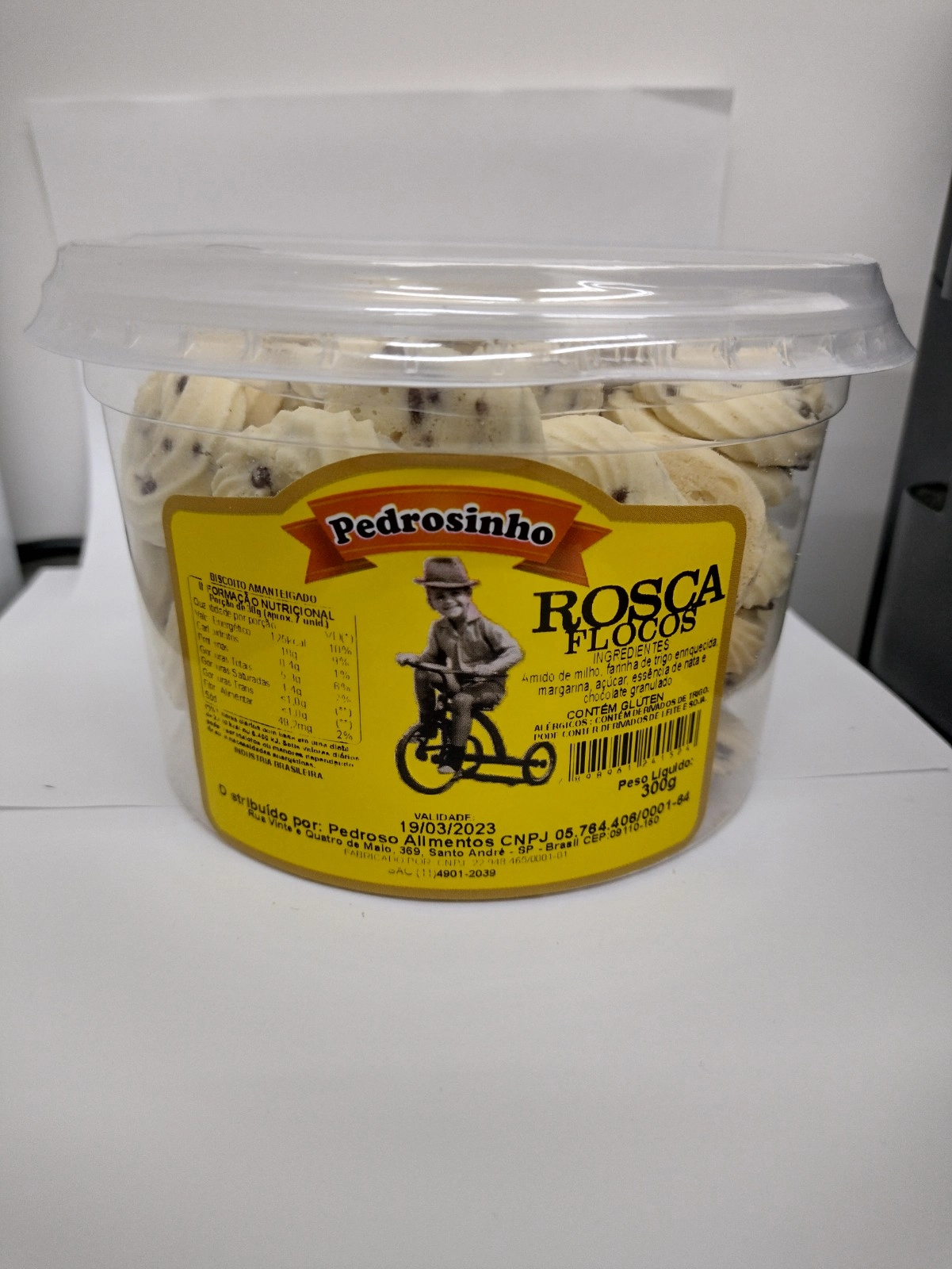 Bisc Amant Pedrosinho 300g Rosca Flocos