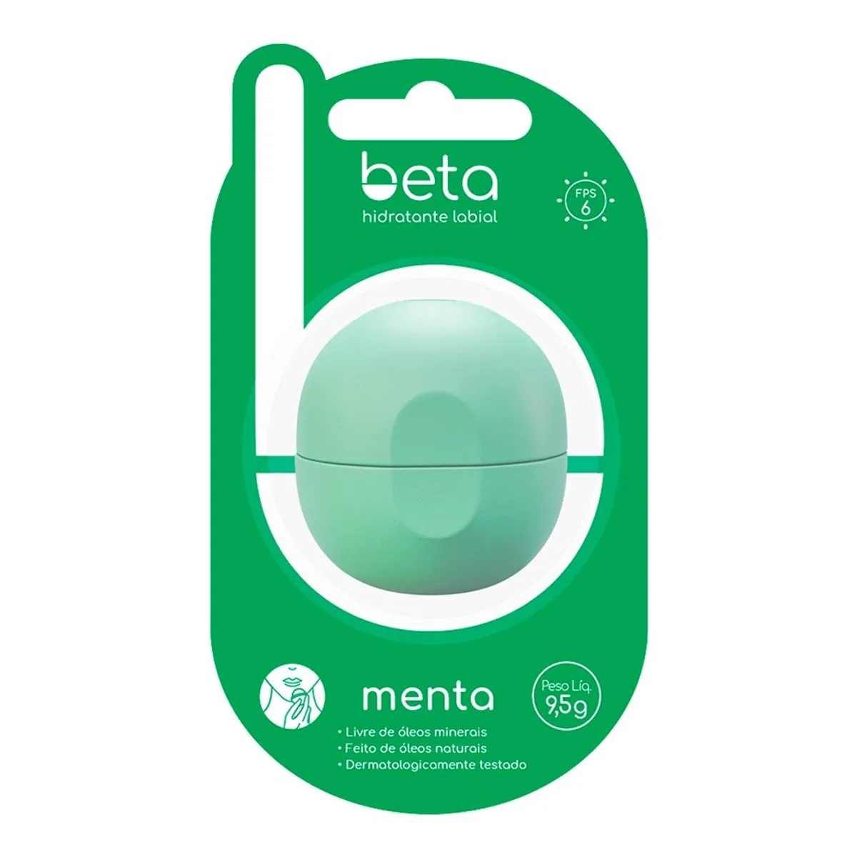 Hidratante Labial Beta Menta Beta 9,5g