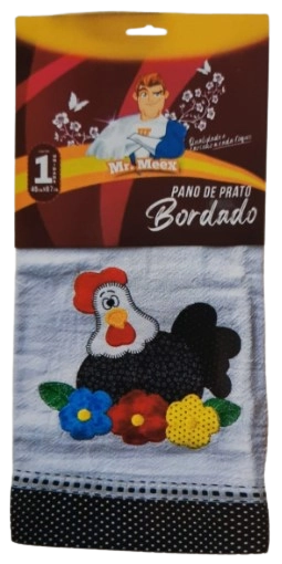 Pano Prato Mr Meex Bordado C/ 1 Und