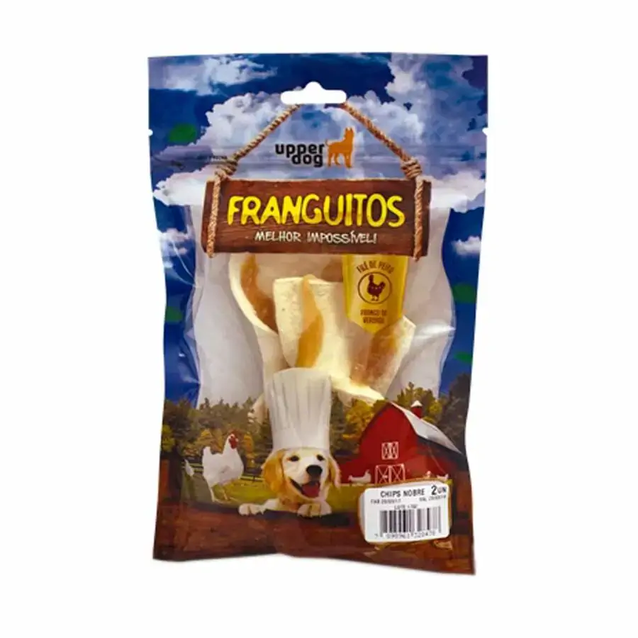 Osso Franguitos Upper Dog Para Cães Chips Nobre 2 Unidades