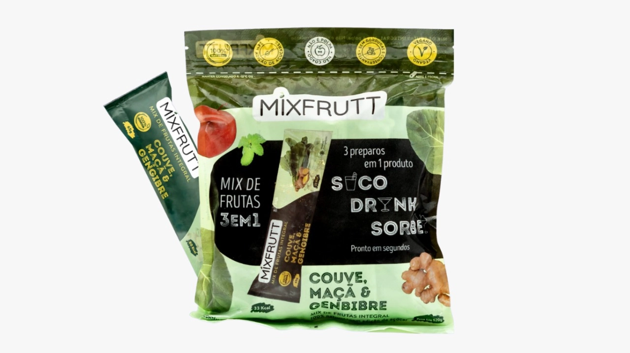 Mix Frutas Integral Couve Maca Mixfrutt 520g