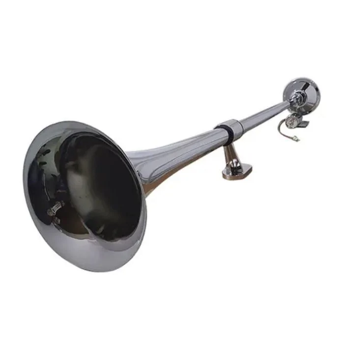 Buzina de Metal Cromada 1 Corneta Bivolt 1000mm - KAUAI AUTOMOTIVO K10305CC
