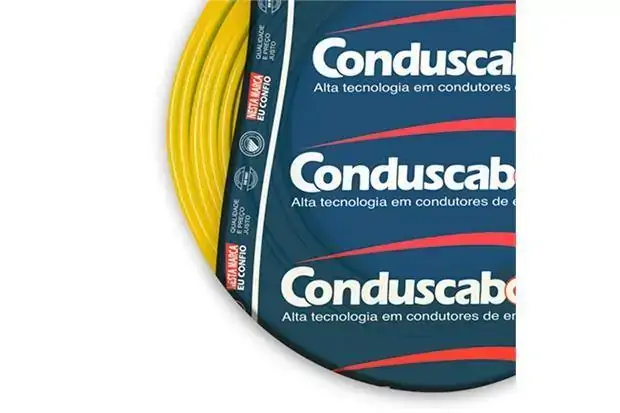 Cabo Flexível Condusflex 2,5mm 450/750v 70° C Nbr 247 Nm 02 com 100 Metros Amarelo