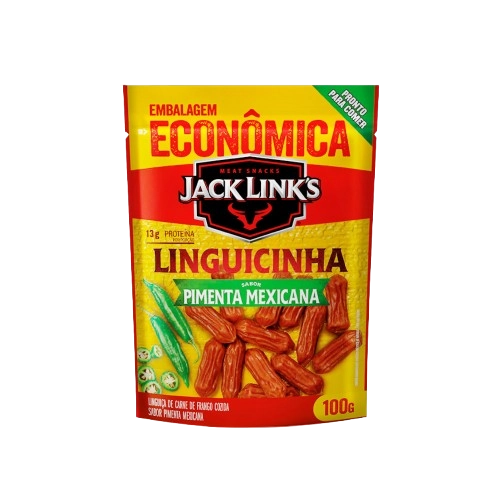 Linguicinha Pimenta Mexicana Jack Links Sachê 100g Embalagem Econômica