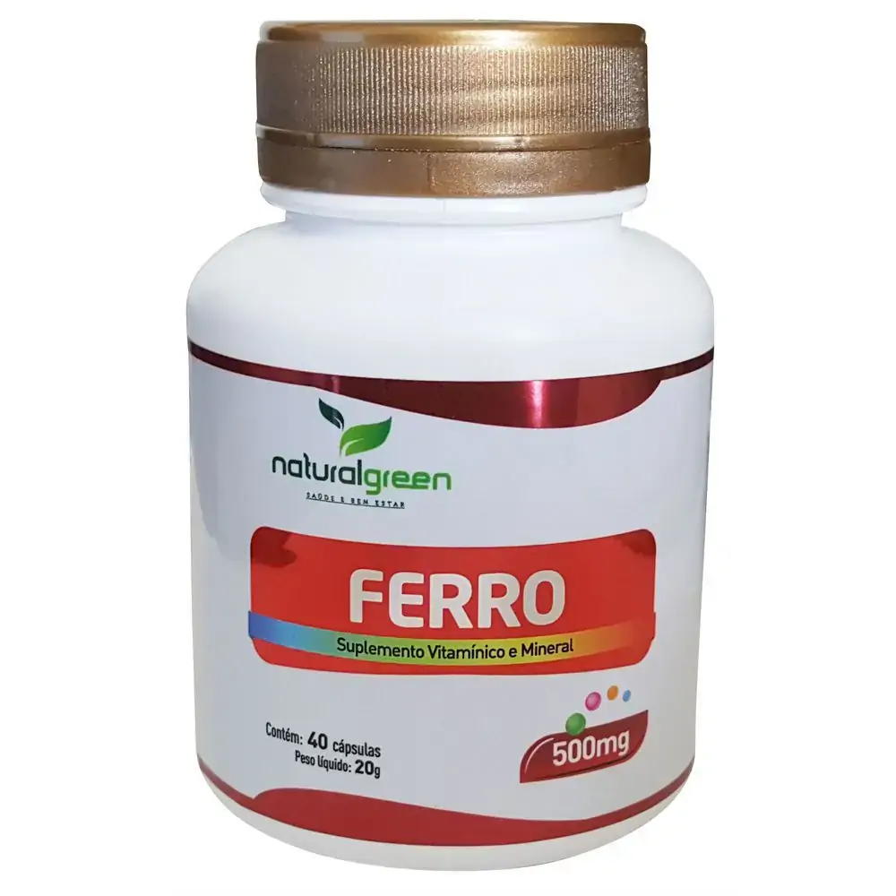 Ferro 40 Caps 500mg Natural Green