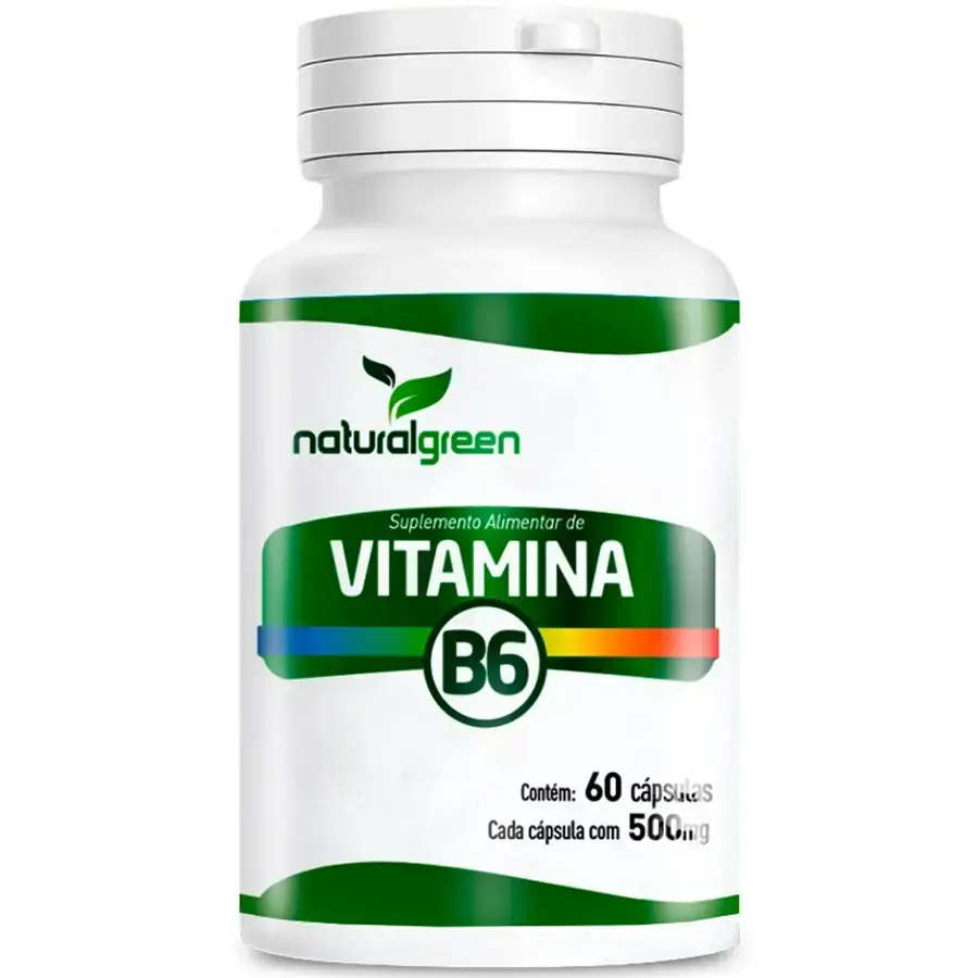 Vitamina B6 40 Caps X 500mg Natural Green