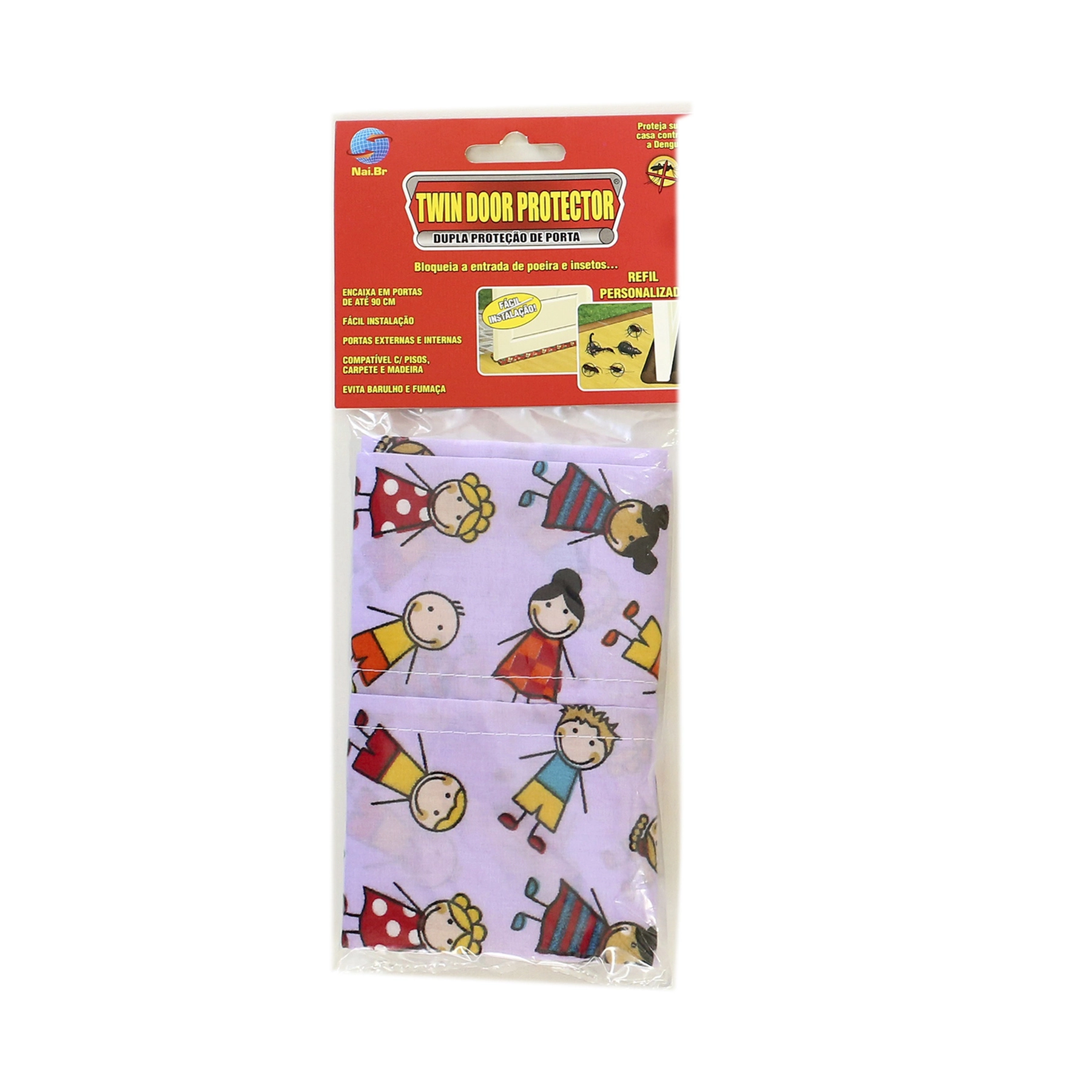 Capa para Protetor "Twin Door" Rosa 90cm