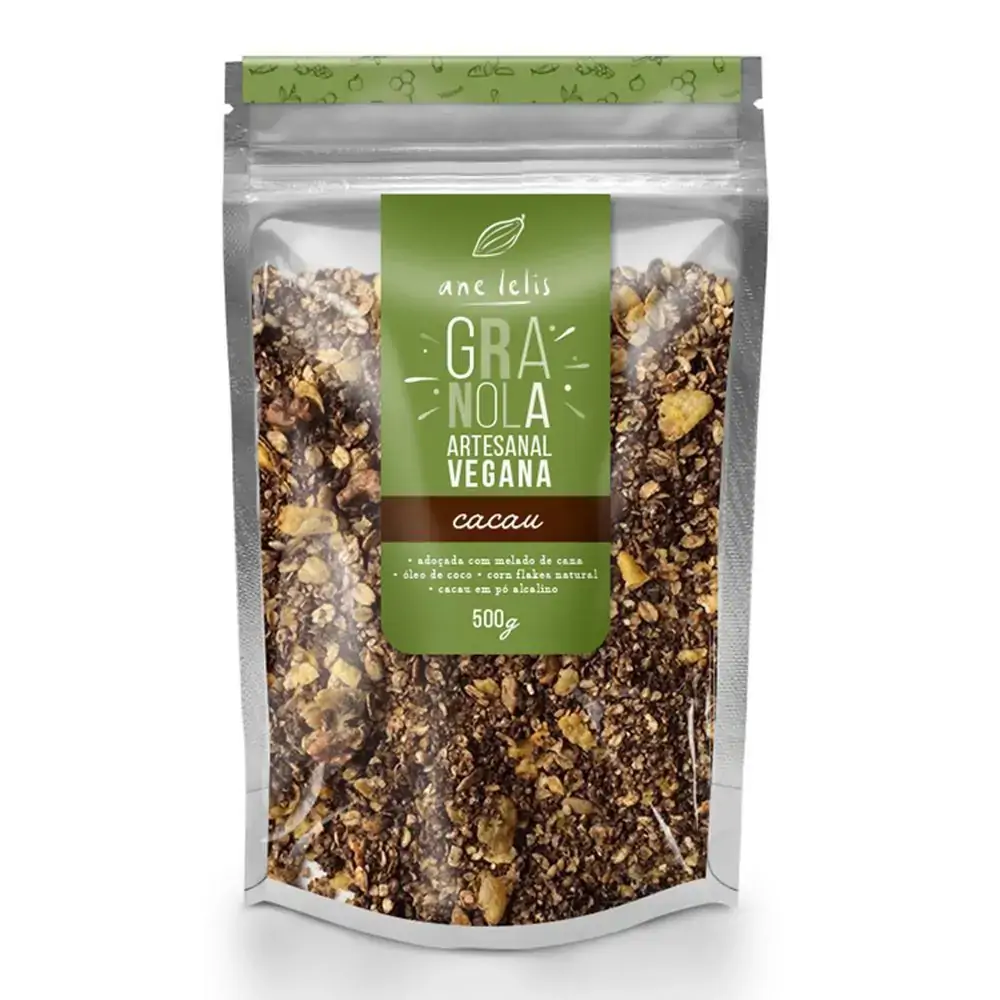 Granola Vegana Cacau 500g Ane Lelis