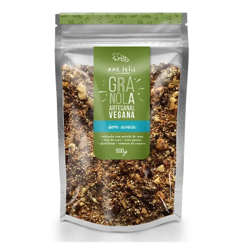 Granola Vegana Sem Gluten 500g Ane Lelis