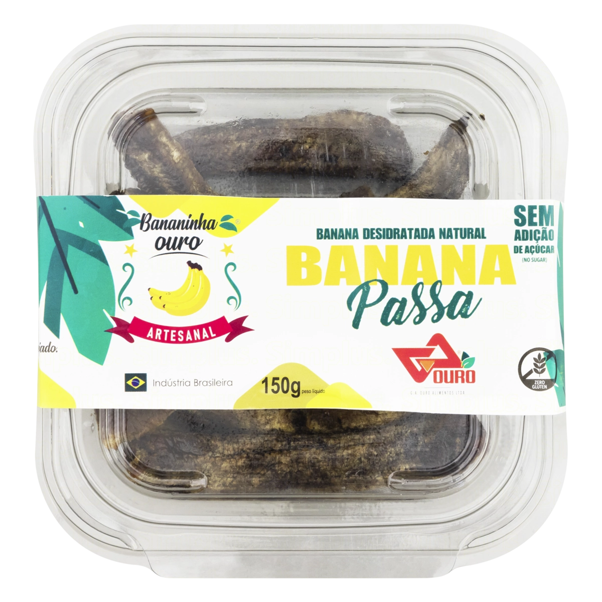 Banana Passa Bananinha Ouro Pote 150g