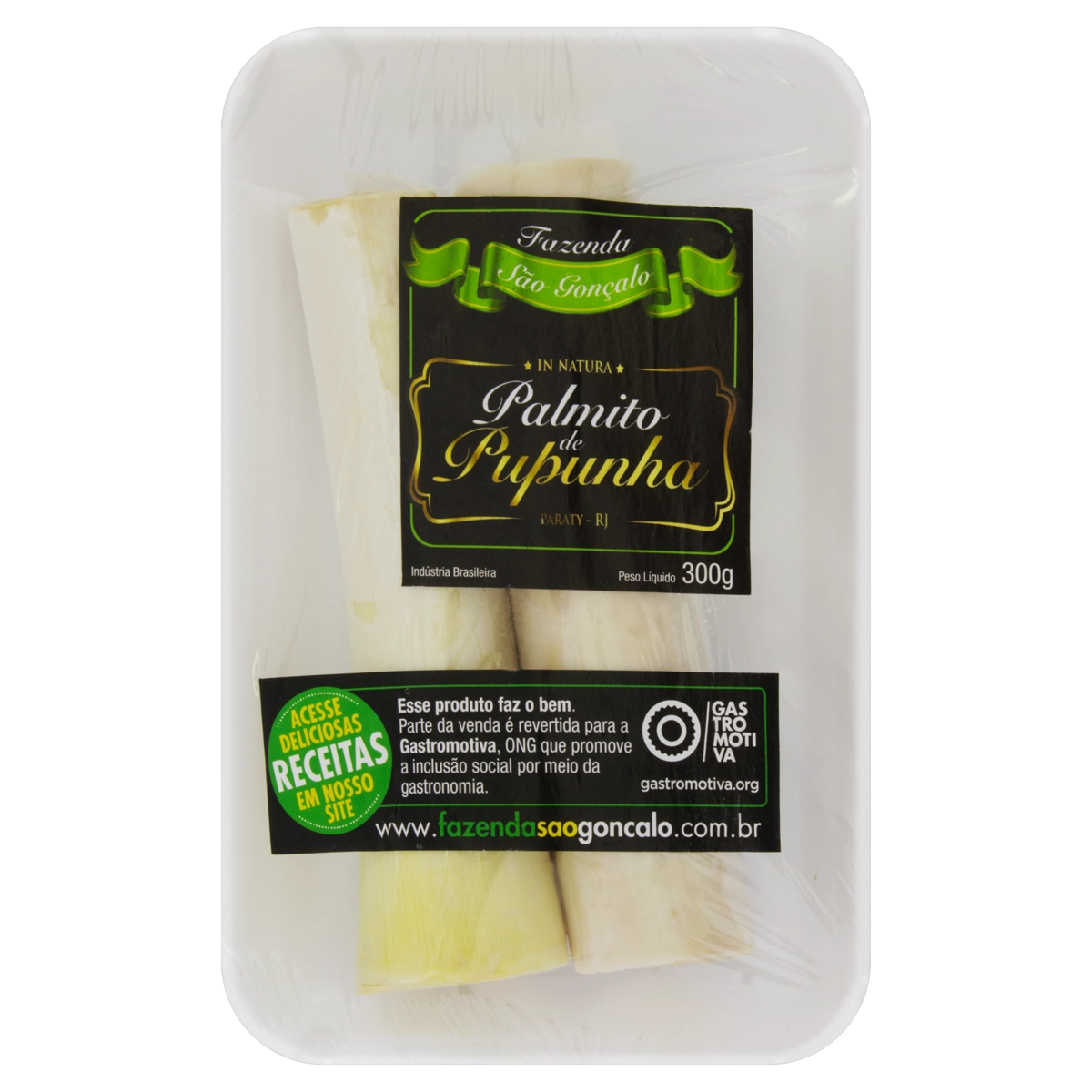 Palmito Pupunha Toletes Fazenda São Gonçalo 300g