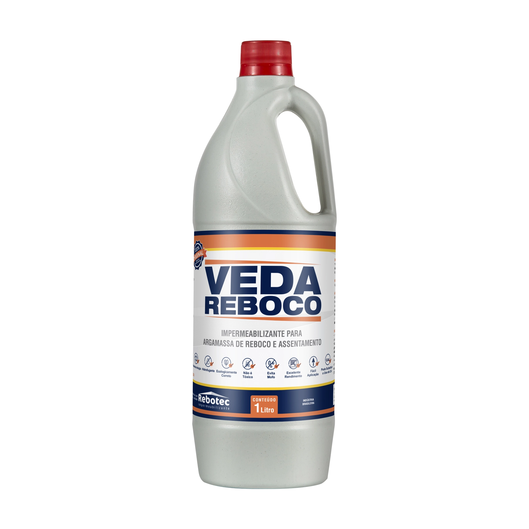 Aditivo Impermeabilizante Rebotec Veda Reboco 1L Branco