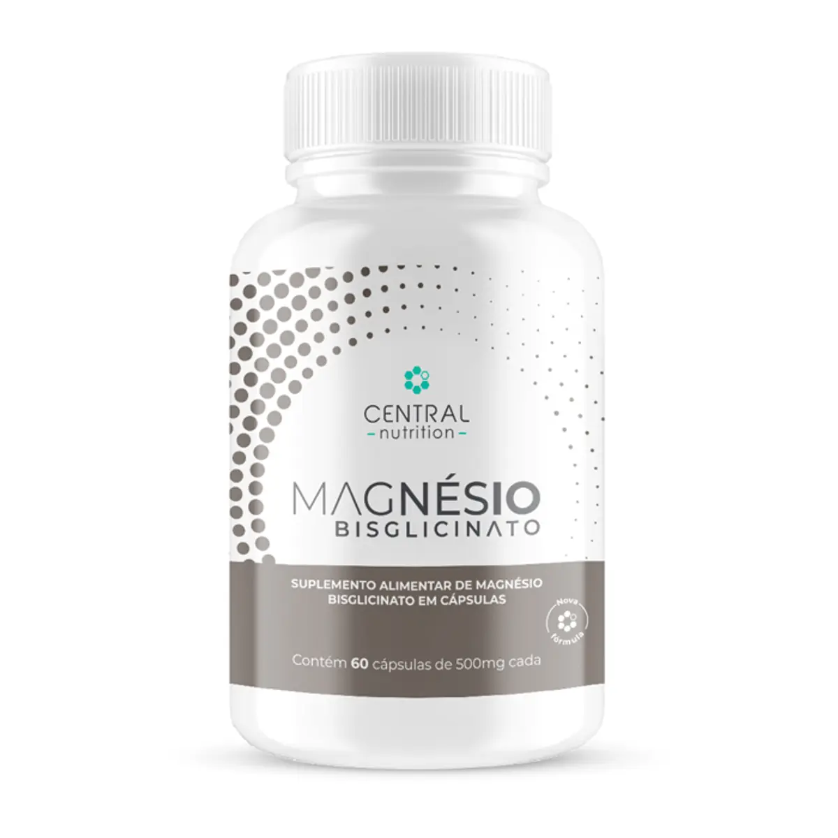 Magnésio Bisglicinato 60 Cápsulas De 500Mgn Central Nutrition