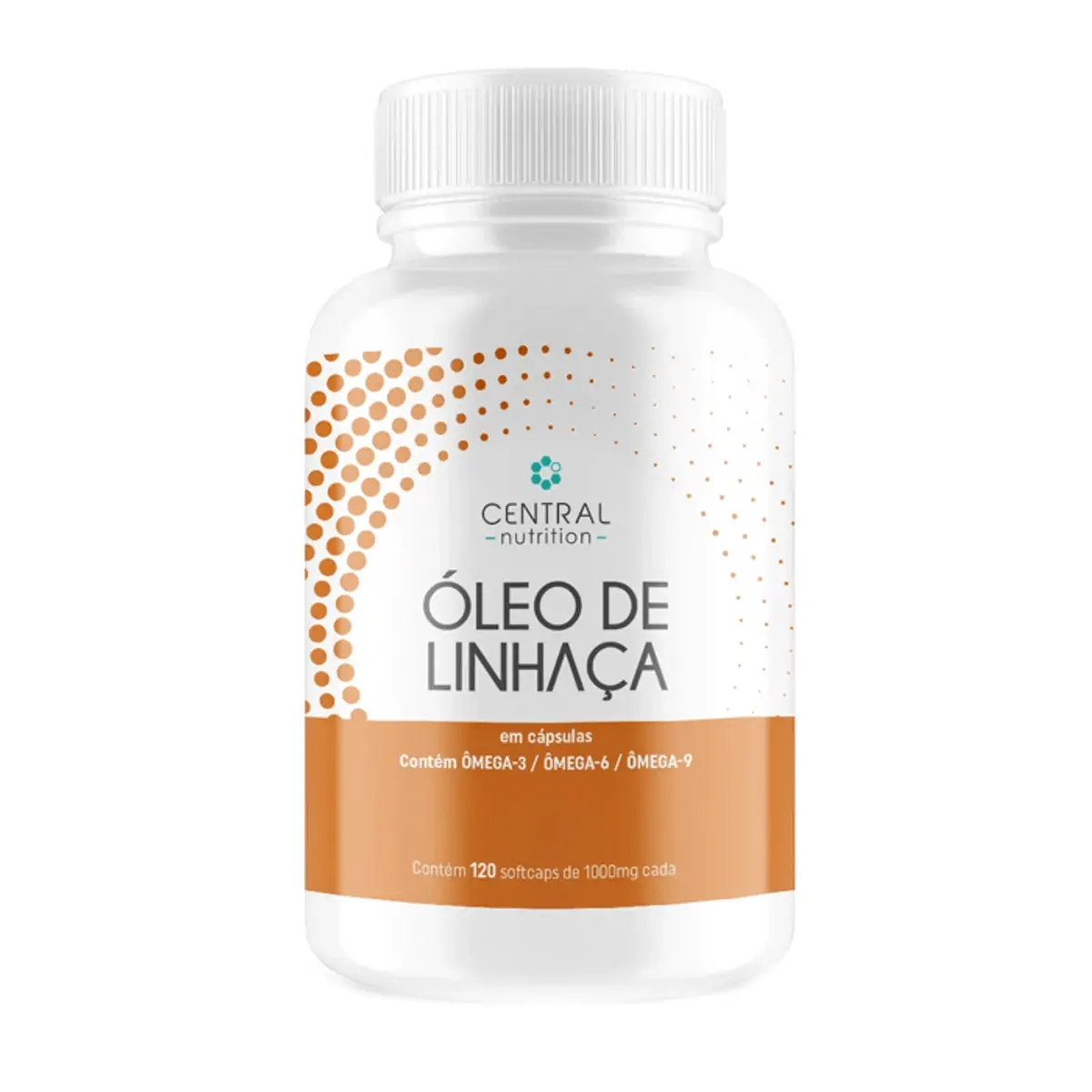 Óleo De Linhaça 120 Cápsulas De 1000 Mg Central Nutrition