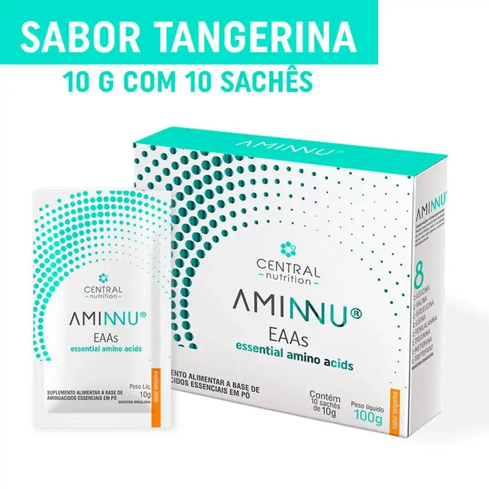 Aminnu Tangerina 10G - 10 Sachês - Aminnu Tangerina 10G - 10 Sachês