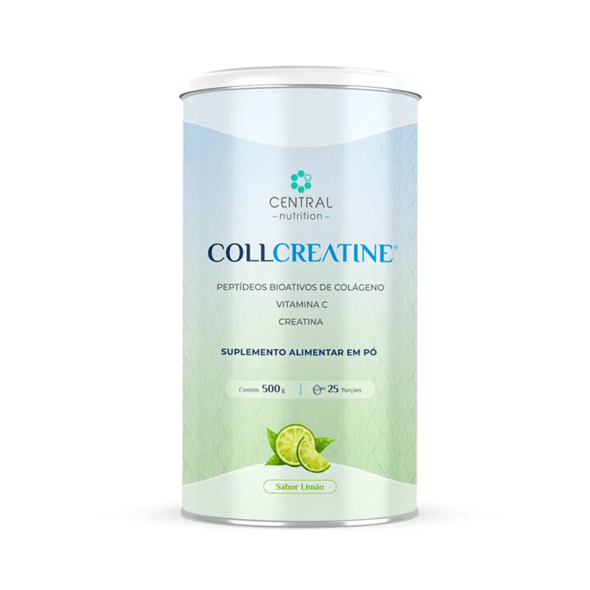 Collcreatine® 500G Sabor Limão Central Nutrition