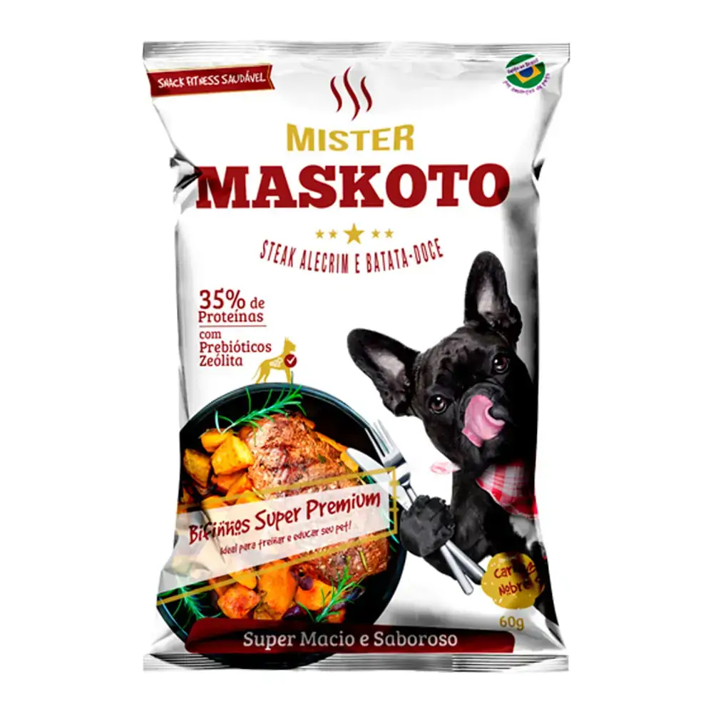 Snack Maskoto Para Cães Alecrim E Batata Doce 60g