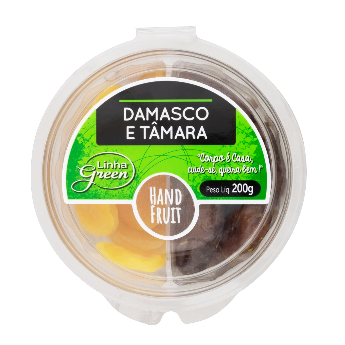 Damasco E Tâmara Hand Fruit Green Pote 200g
