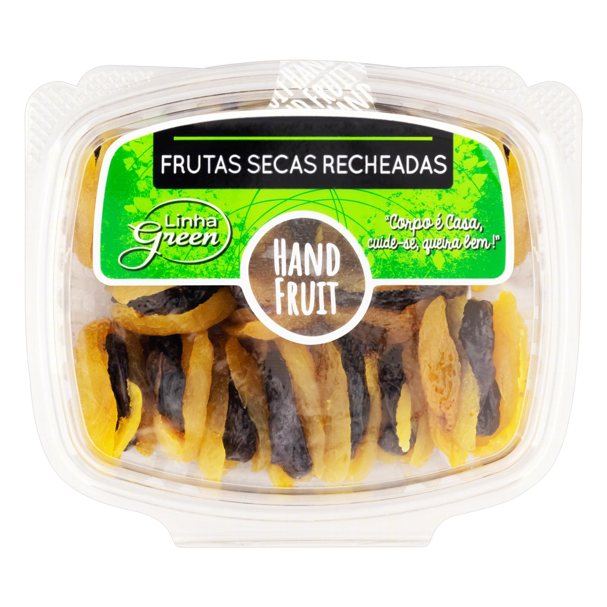 Damasco Seco Recheio Ameixa Hand Fruit Green Pote 240g
