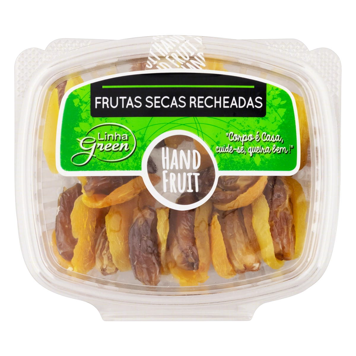 Damasco Seco Recheio Tâmara Hand Fruit Green Pote 190g