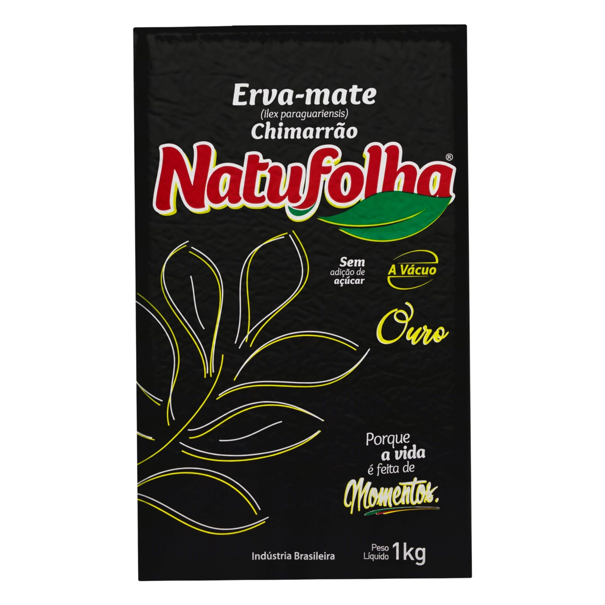 Erva Mate Chimarrão A Vácuo Ouro Natufolha Pacote 1kg