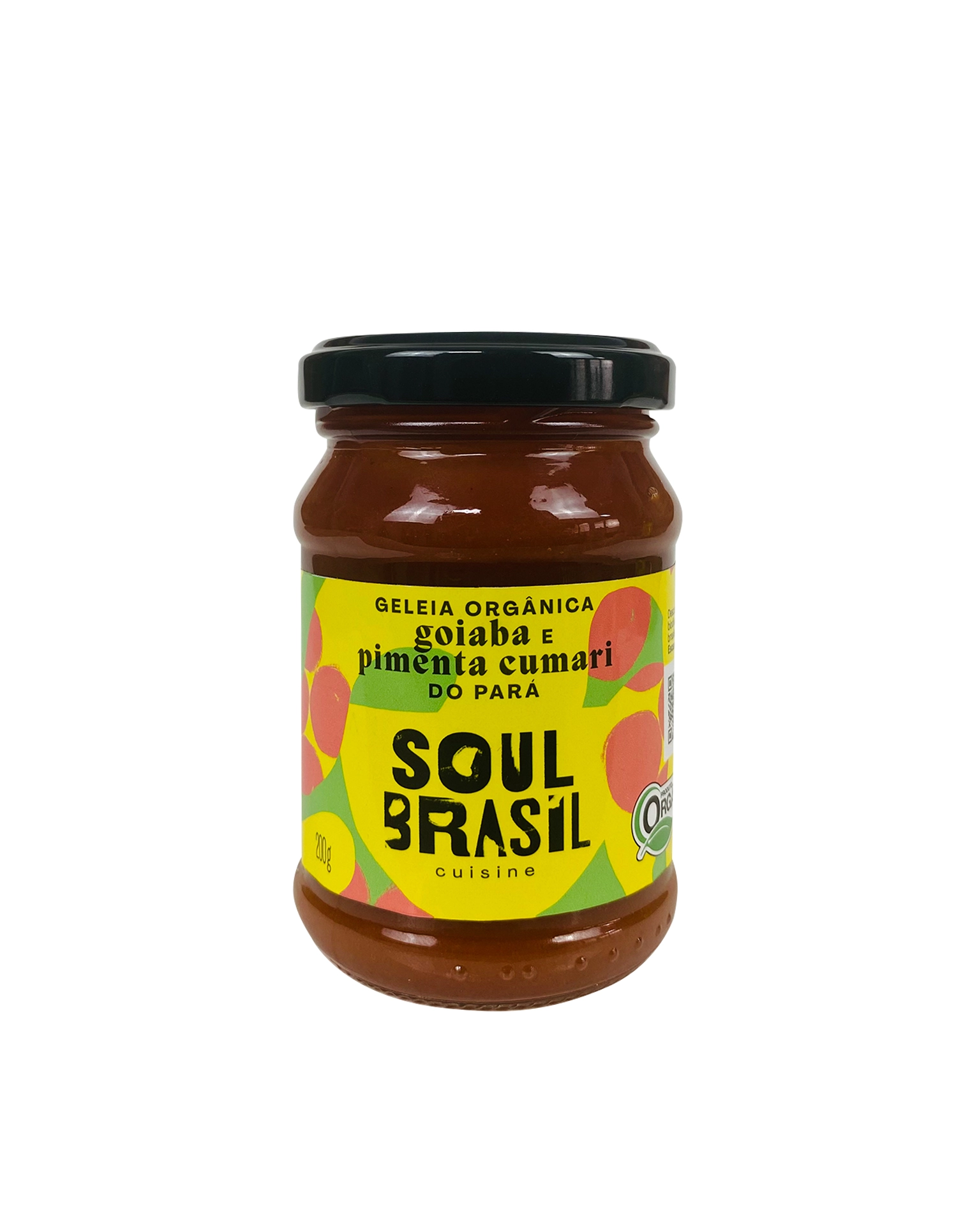 Geleia Orgã¢nica Goiaba Com Pimenta Cumari Do Parã¡ Soul Brasil Vidro 200g