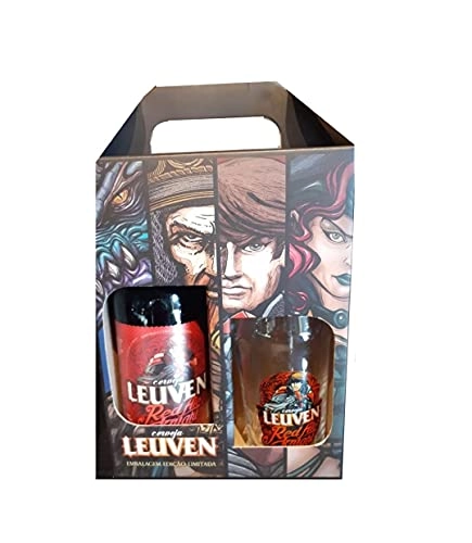 Kit Cerveja Artesanal Leuven 3 Pint Personagens 473ml Red Ale 500ml