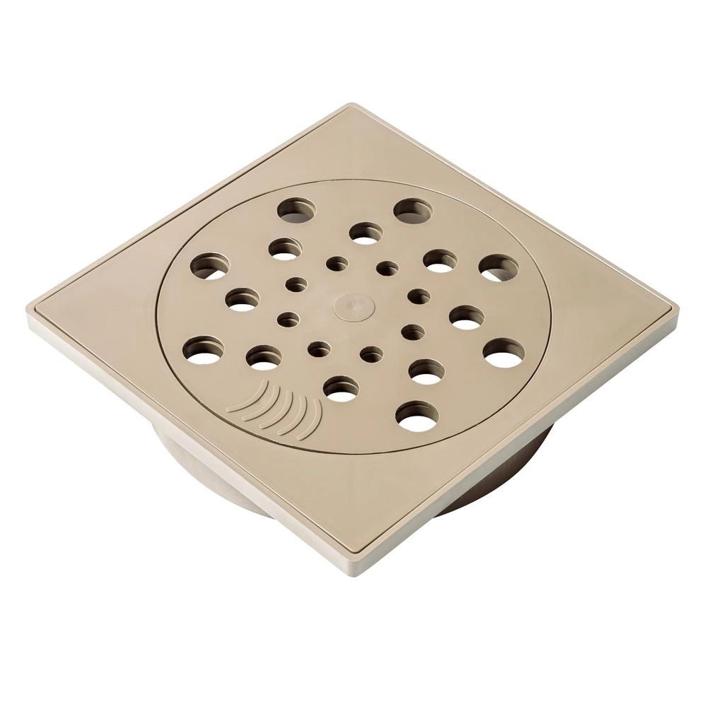 Conjunto Ralo Com Fecho E Porta Grelha 15x15 Cm (bege)