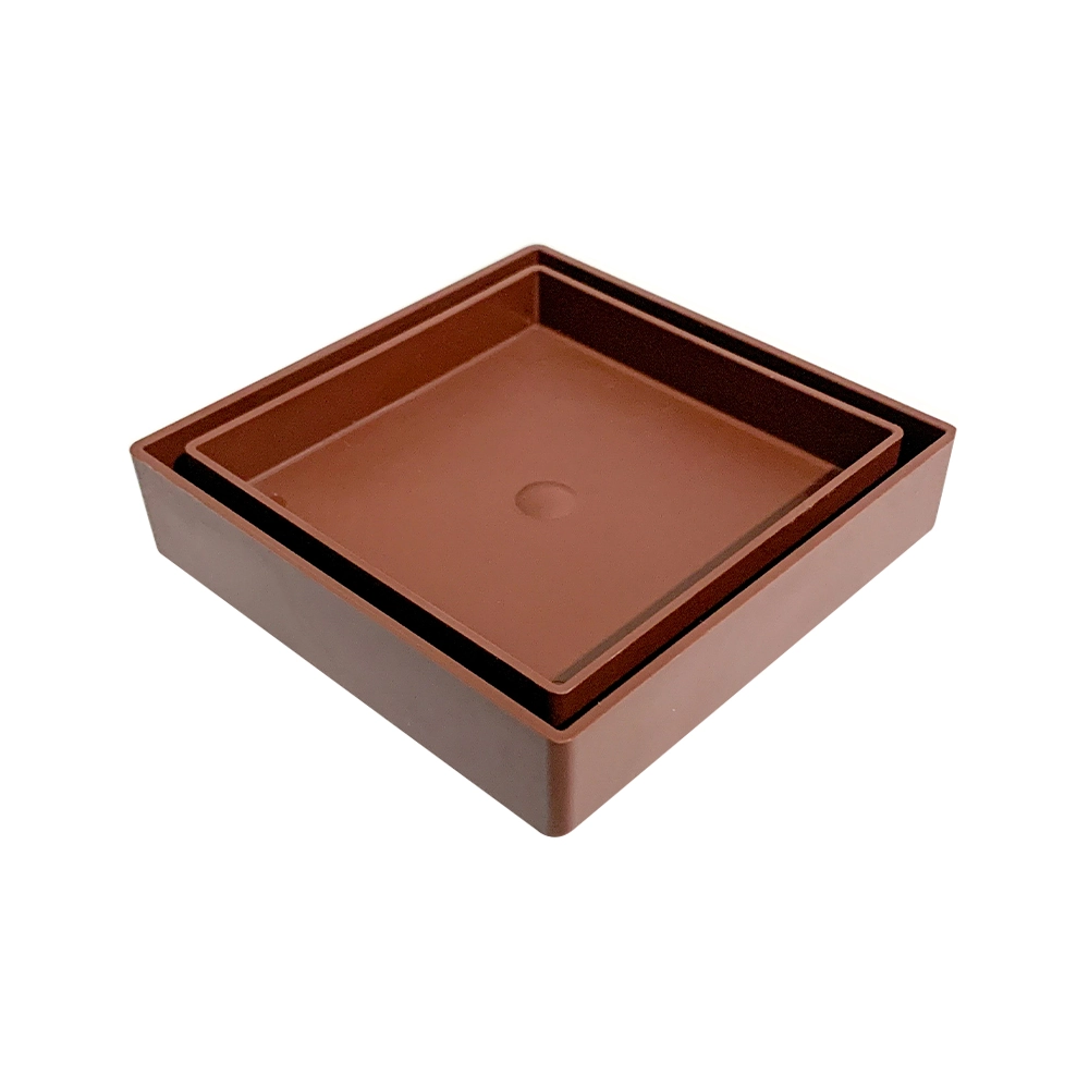 Ralo Invisível Oculto Com Tela 10x10 Square Quadrado Marrom