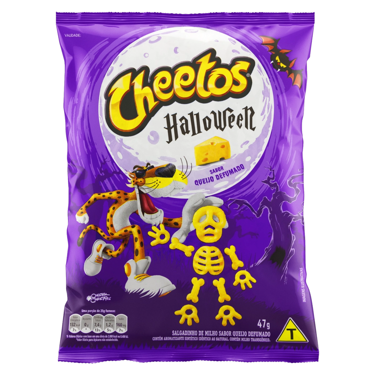 Salgadinho De Milho Queijo Defumado Halloween Cheetos Pacote 47g