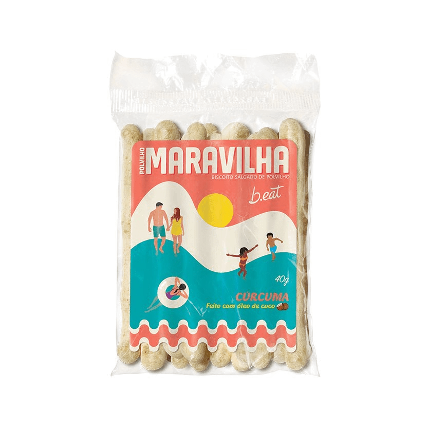Bisc Povilho Curcuma Maravilha B.eat 40g