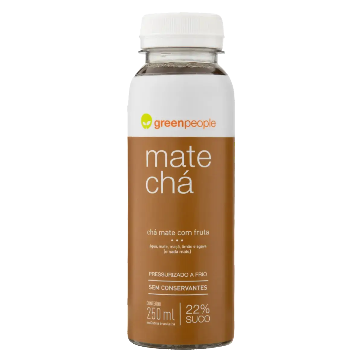 Chá Mate Pressurizado A Frio Greenpeople Garrafa 250ml
