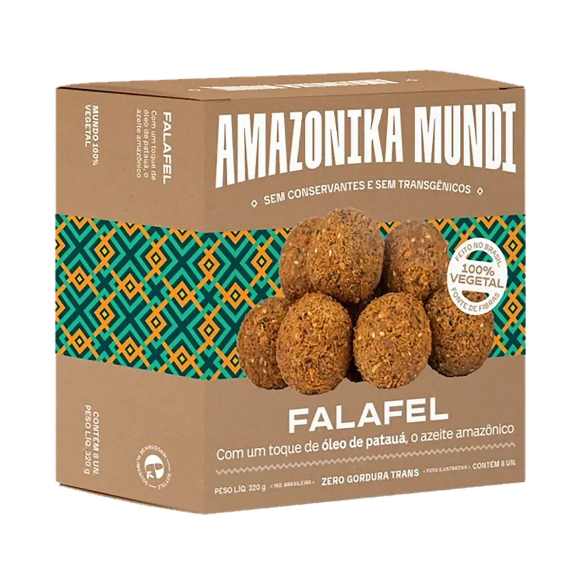 Almôndega De Falafel Amazonika Mundi Caixa 320g 8 Unidades