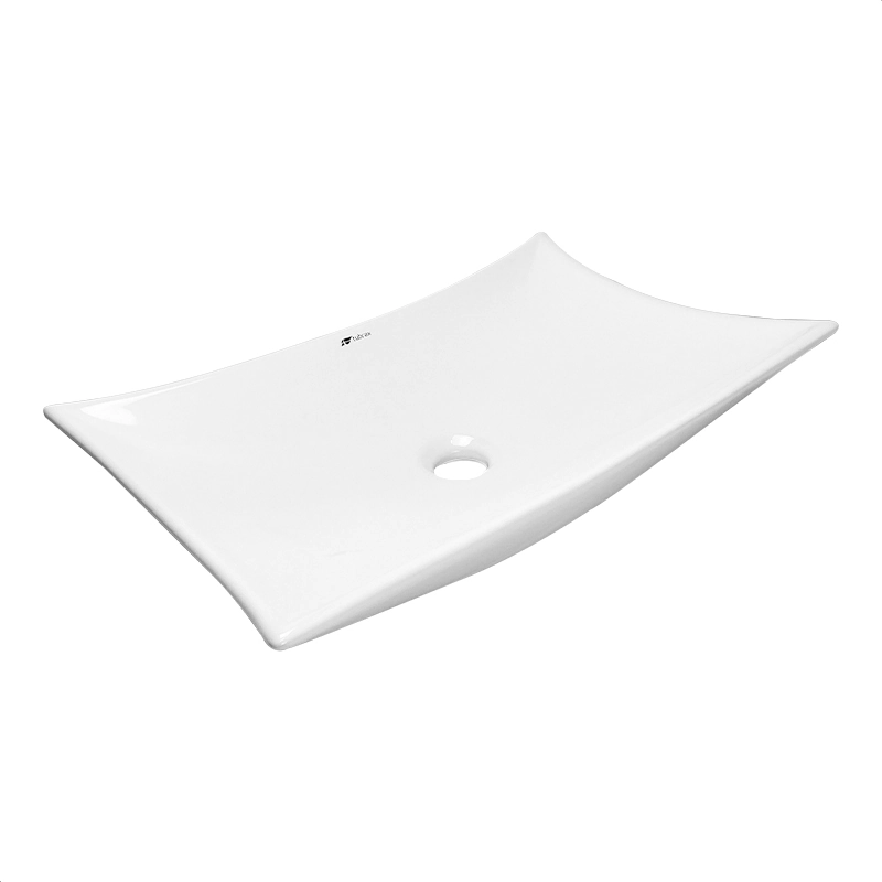 Cuba Banheiro Lavabo Cerâmica Em Louça 57x38 Branca Folha Sobrepor Tubrax - Bab0008